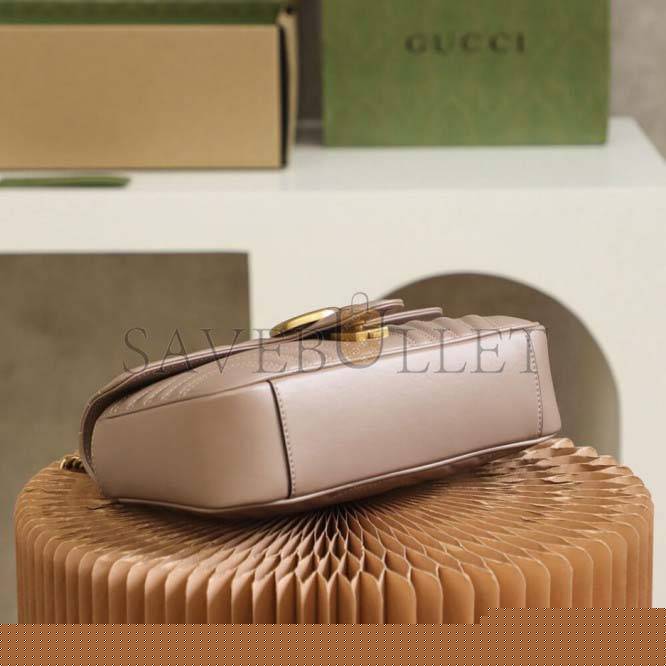 G*u*i marmont small matelasse shoulder bag 443497 (26*15*7cm)